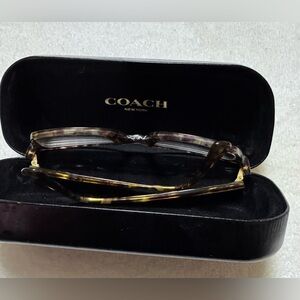 Coach Women's Brown and Gold Glasses